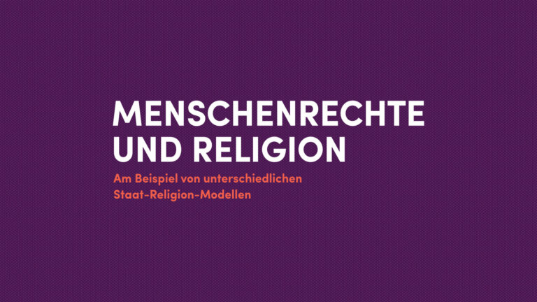 projekt banner menschenrechte und religion